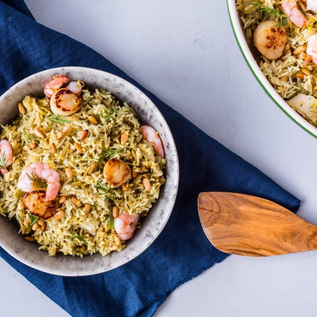 Herbed Seafood Biryani