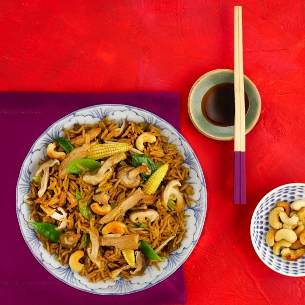 Shiitake Mushroom and Duck Stir-Fry