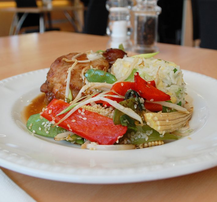 Teriyaki Chicken with Savory Egg Basmati Rice